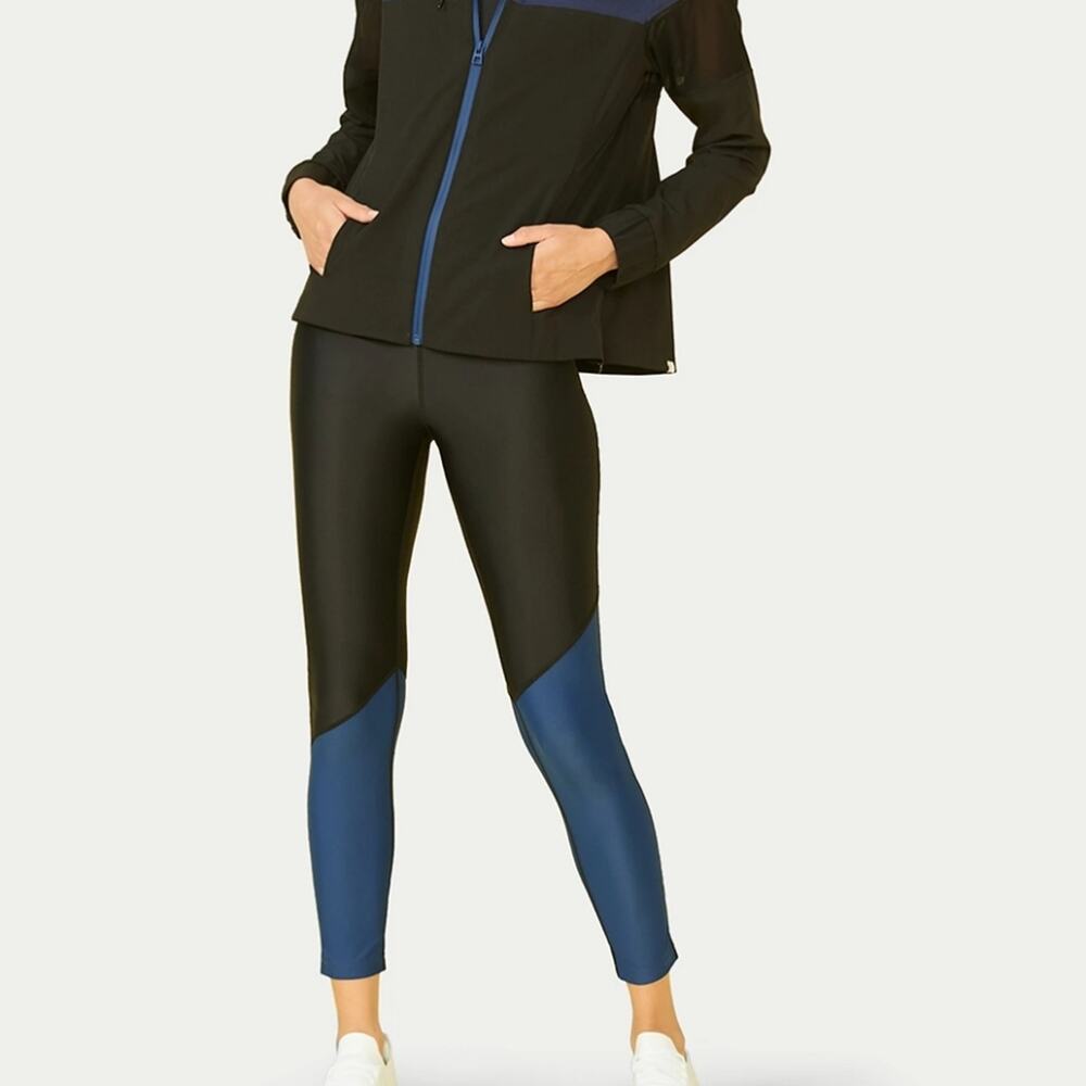 Summersalt Blue Black Sun Sheild Leggings S